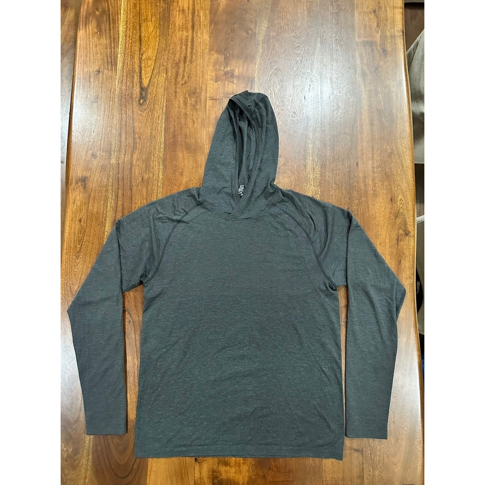 Lululemon Metal Vent Tech Hoodie Pullover Activewear Charcoal Grey Size Large